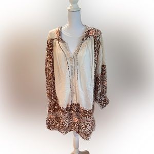 Kings Csilla cotton tunic size Medium